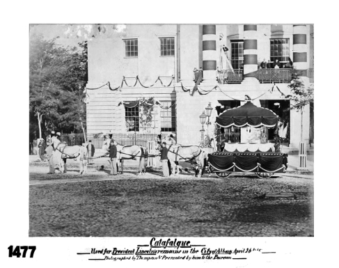 Catafalque used to carry Lincoln's casket in Albany procession